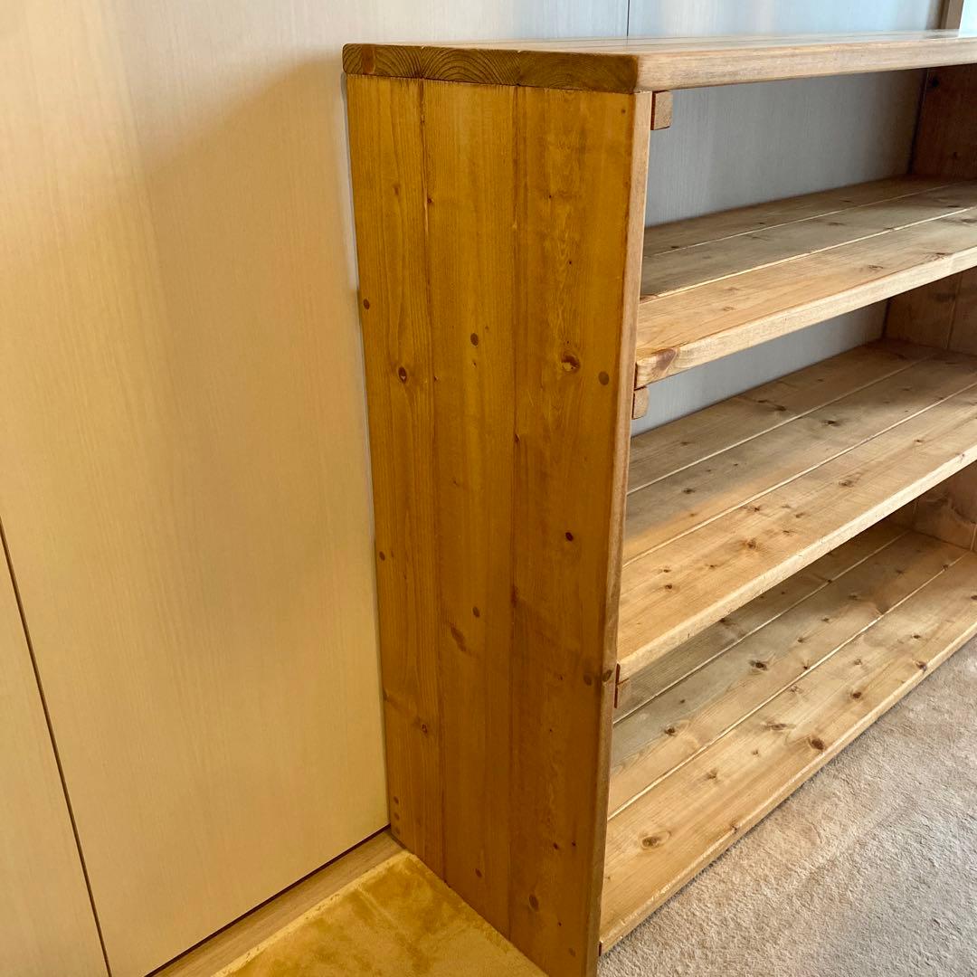 【aya】無垢材　3段おもちゃ棚　オープンシェルフ