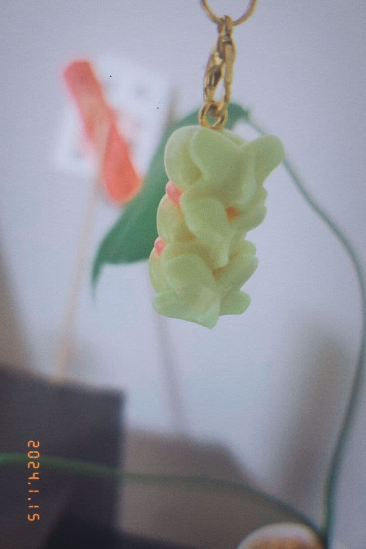 脊椎　手作り　臓器　キーホルダー