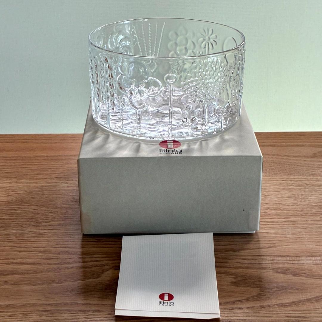 イッタラ フローラ ガラス ボウル 15cm 中古品 ヴィンテージ 北欧