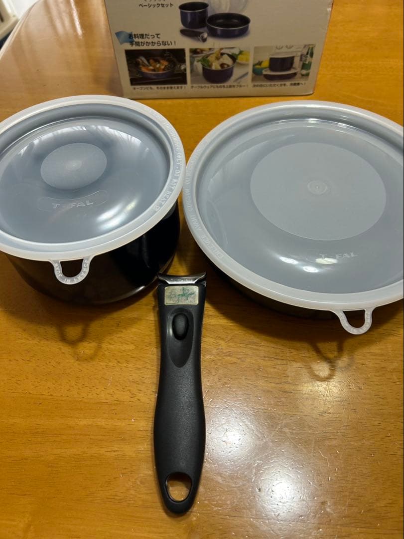 T-FAL 取り外し可能な鍋・フライパンセット