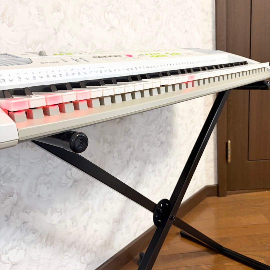 CASIO 光ナビゲーション キーボード LK-202TV スタンド付