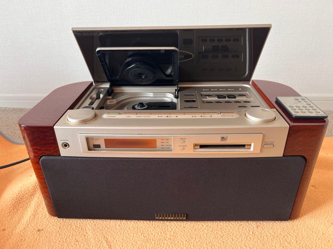 ウッド調ソニーMD-7000 セレブリティII 30周年記念 CD MD コンポ