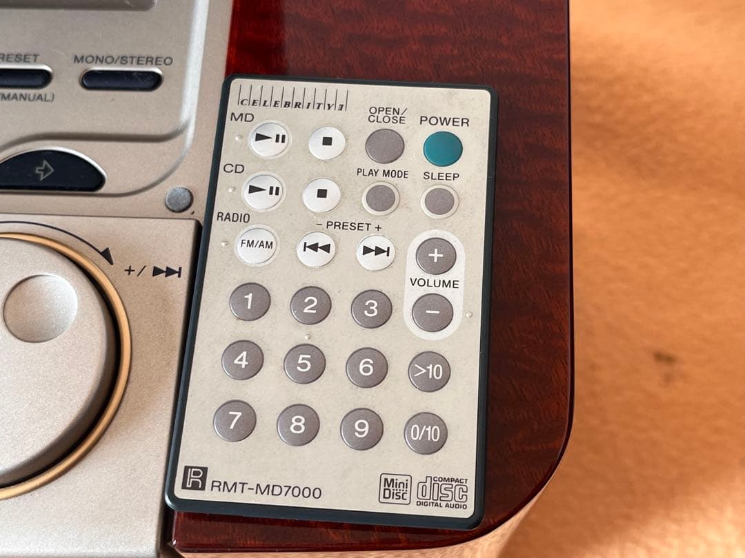 ウッド調ソニーMD-7000 セレブリティII 30周年記念 CD MD コンポ