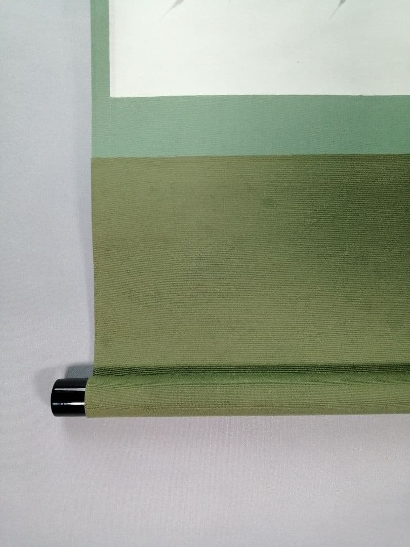 【茶道具】前大徳寺　西垣大道和尚筆　画賛「花紅」掛軸B940