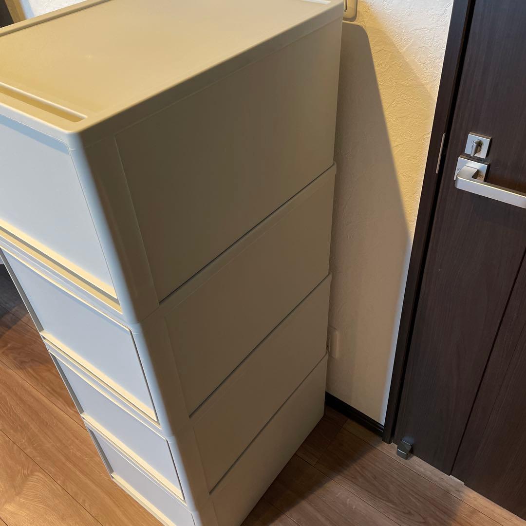 山善　収納ボックス　3個組　Ｌ(30cm) 奥行53cm