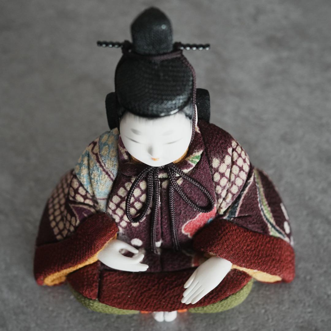 京友禅 木目込 雛人形　 漆引き出し 収納 親王飾り