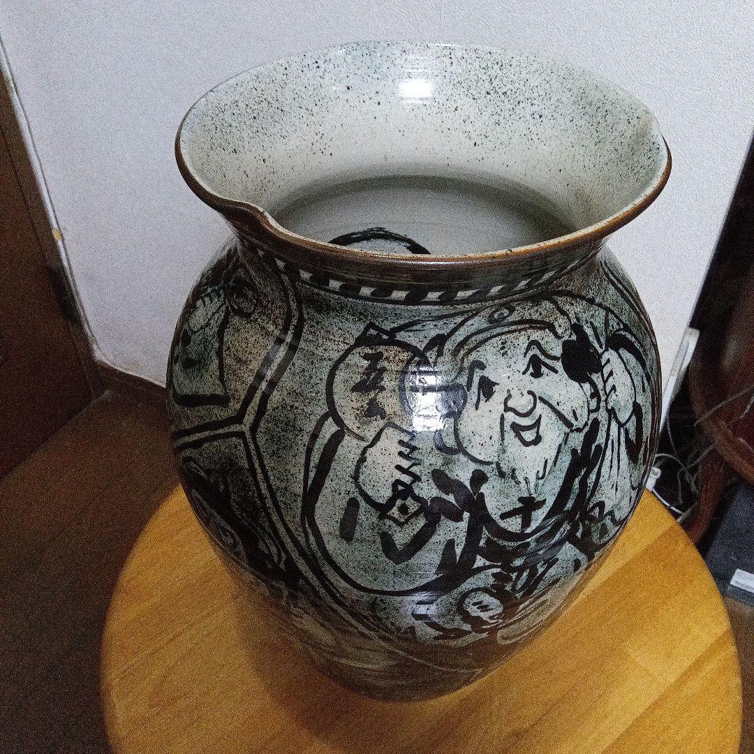 九谷焼七福神壺大サイズ