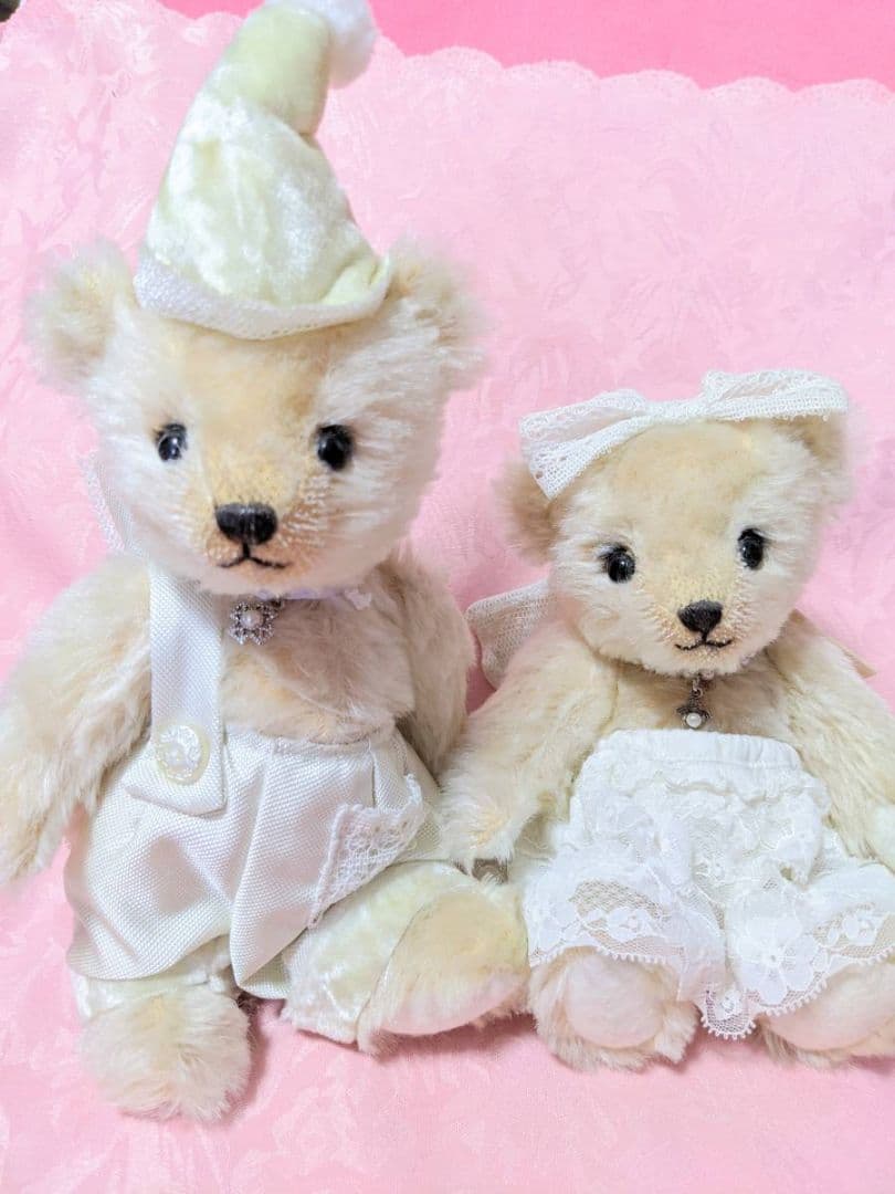 テディベア作家♥丸山いくこ♥テディベア♥ウェディングベア♥ぬいぐるみ♥世界で一体