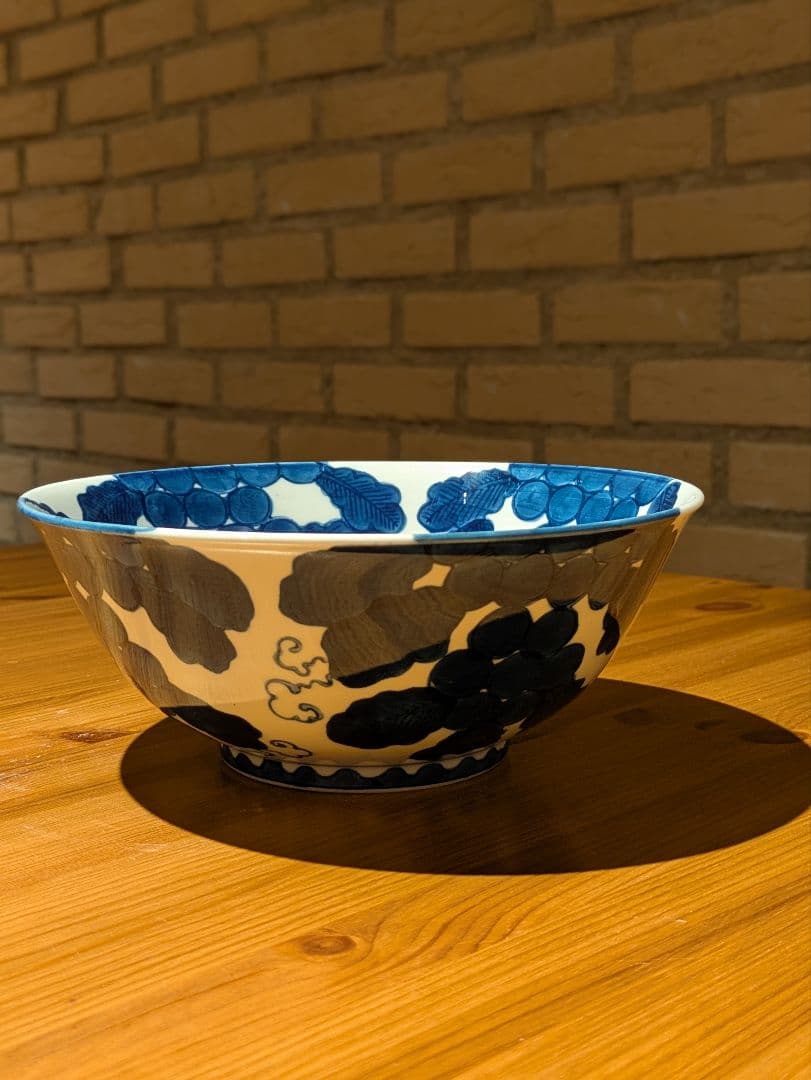 大明成化年製　葡萄　深皿　大鉢　明時代