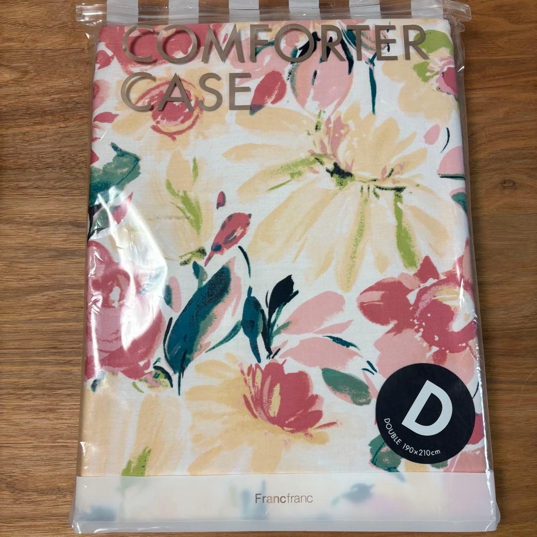 未使用◇Francfranc◇コンフォーターケース＆ピローケース◇ダブル