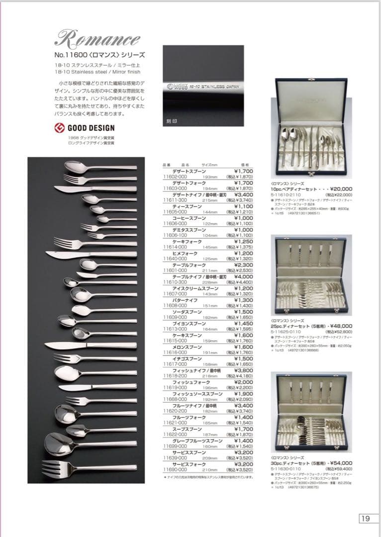 【専用】ラッキーウッド　ロマンス　スプーン＆フォークセット〈10本セット〉