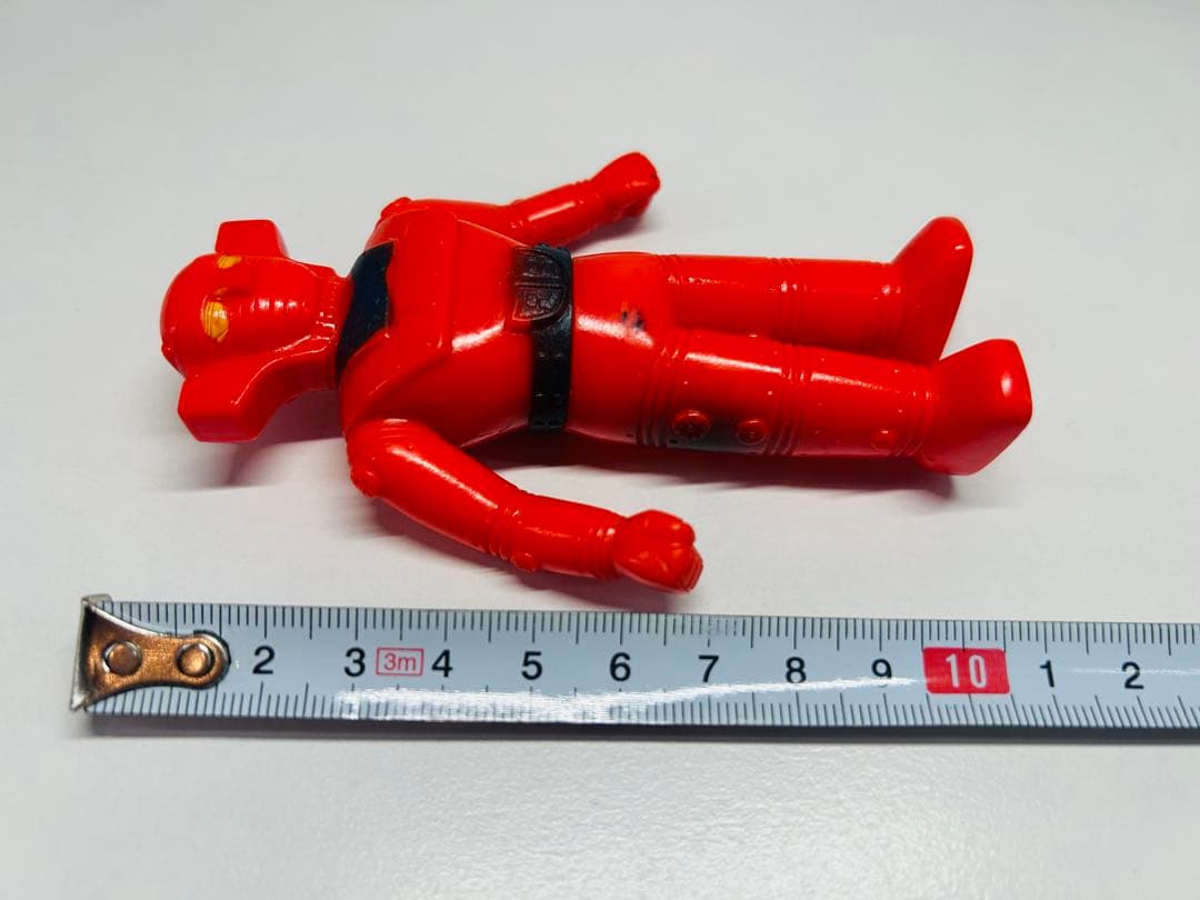 ブルマァク　レッドバロン　ミニソフビ 赤　当時物　ビンテージ　特撮