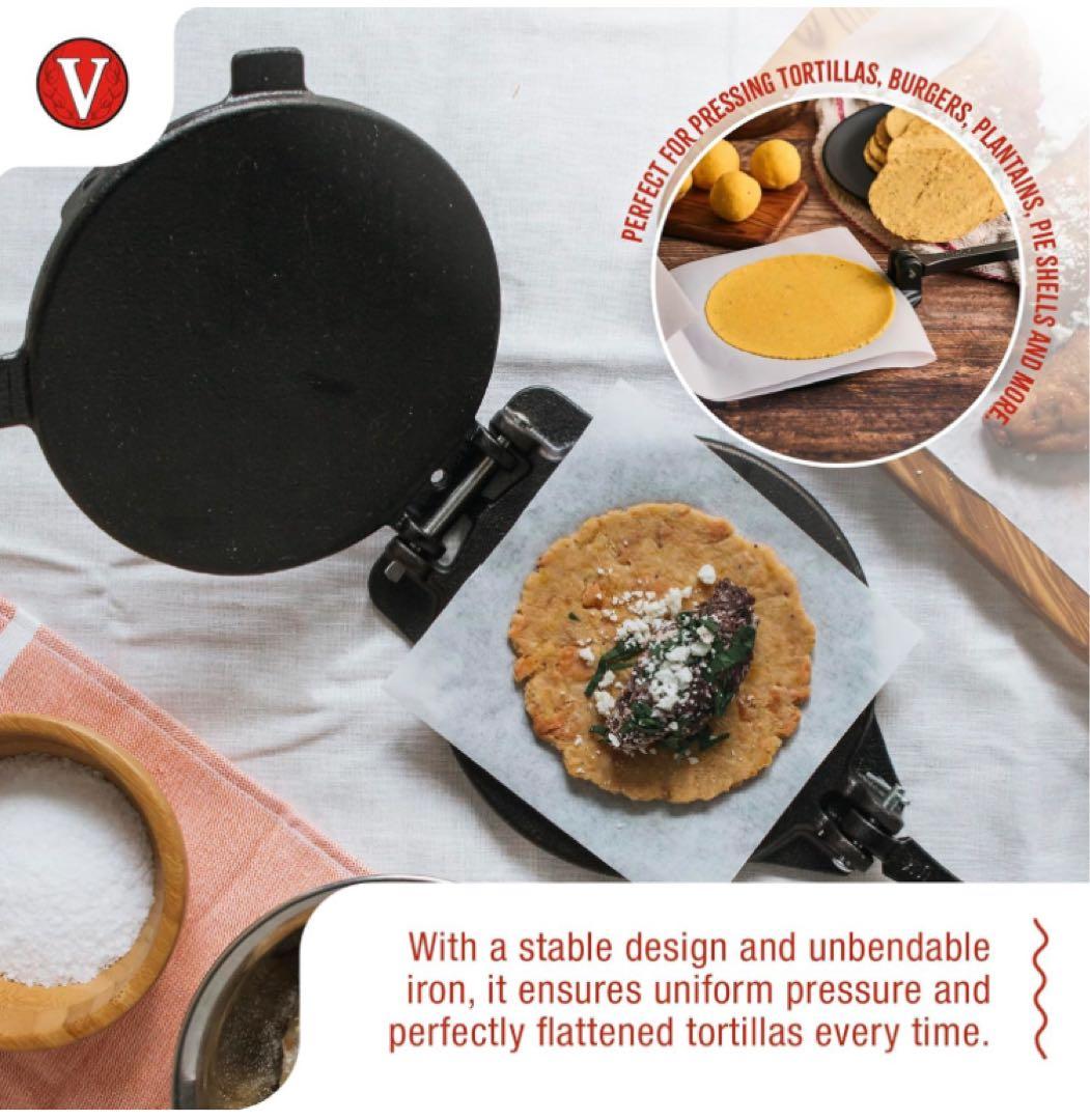 VICTORIA 8インチ トルティーヤプレス ノーマル【日本正規品】20cm