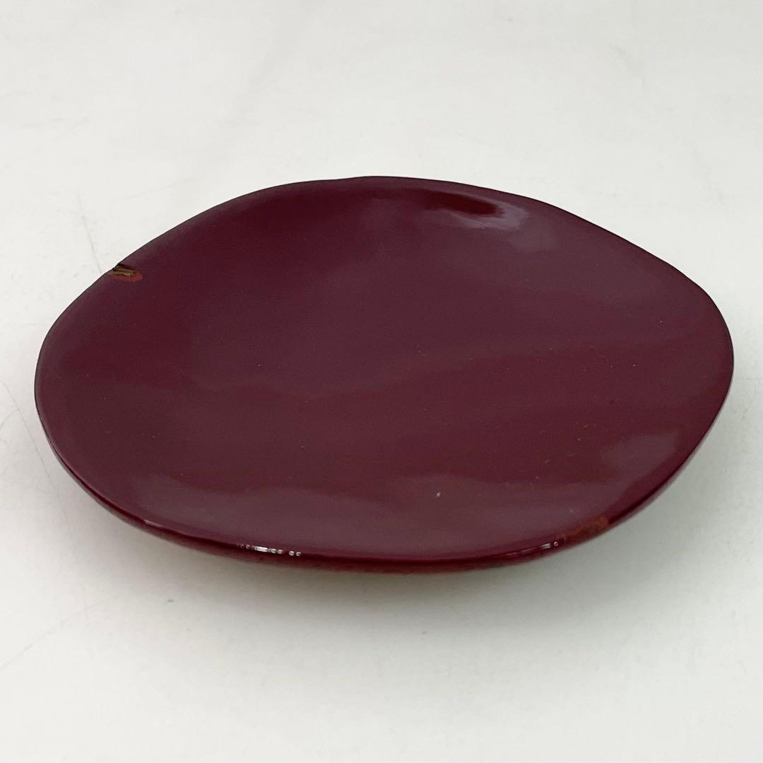 ◎ HERMES エルメス ウッドプレート 3枚 セット ボルドー