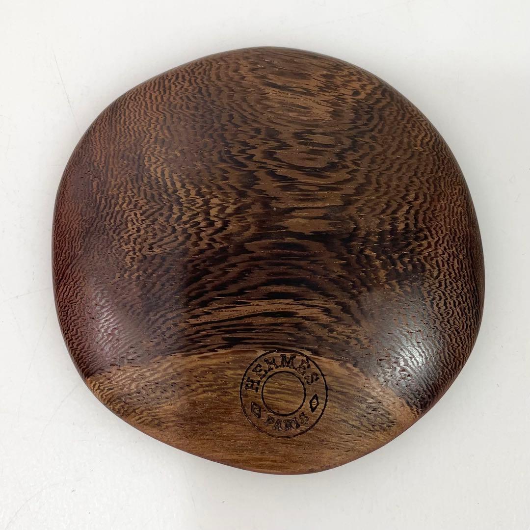 ◎ HERMES エルメス ウッドプレート 3枚 セット ボルドー