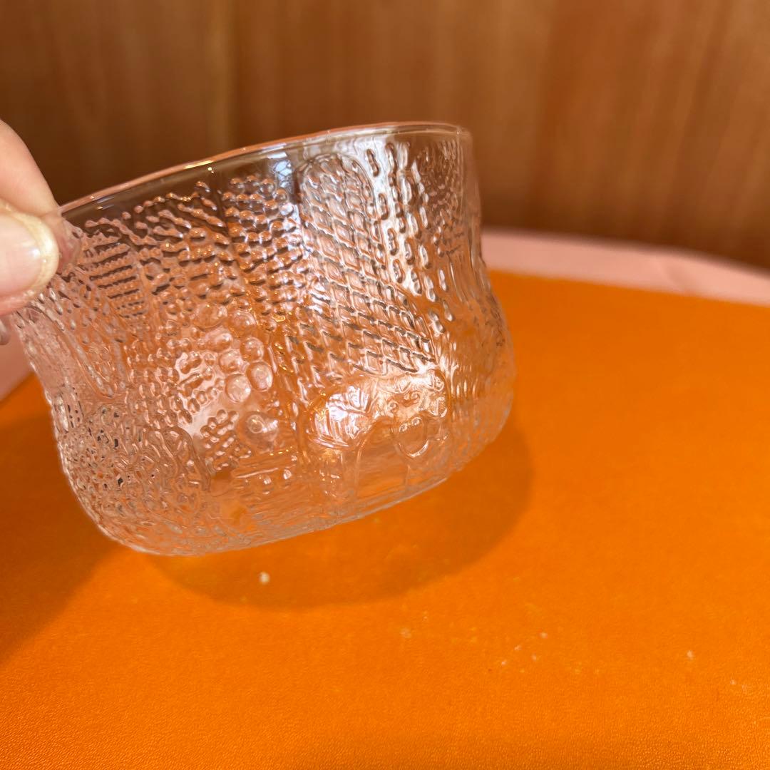 185◆イッタラ ファウナ　動物柄　ガラスボウル　２個セット　ヴィンテージ