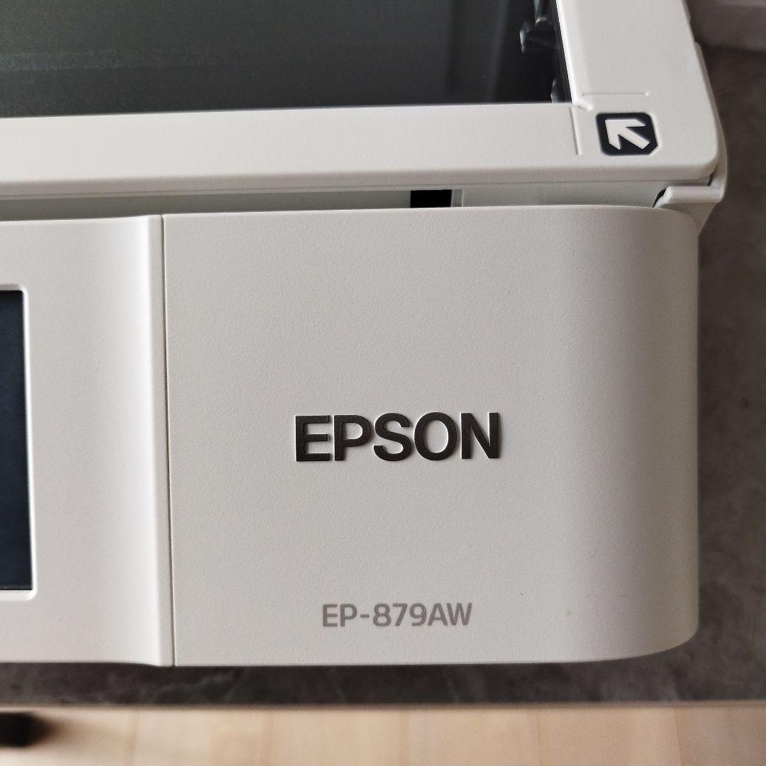 【中古,ジャンク品】EPSON EP-879AW ホワイト プリンター