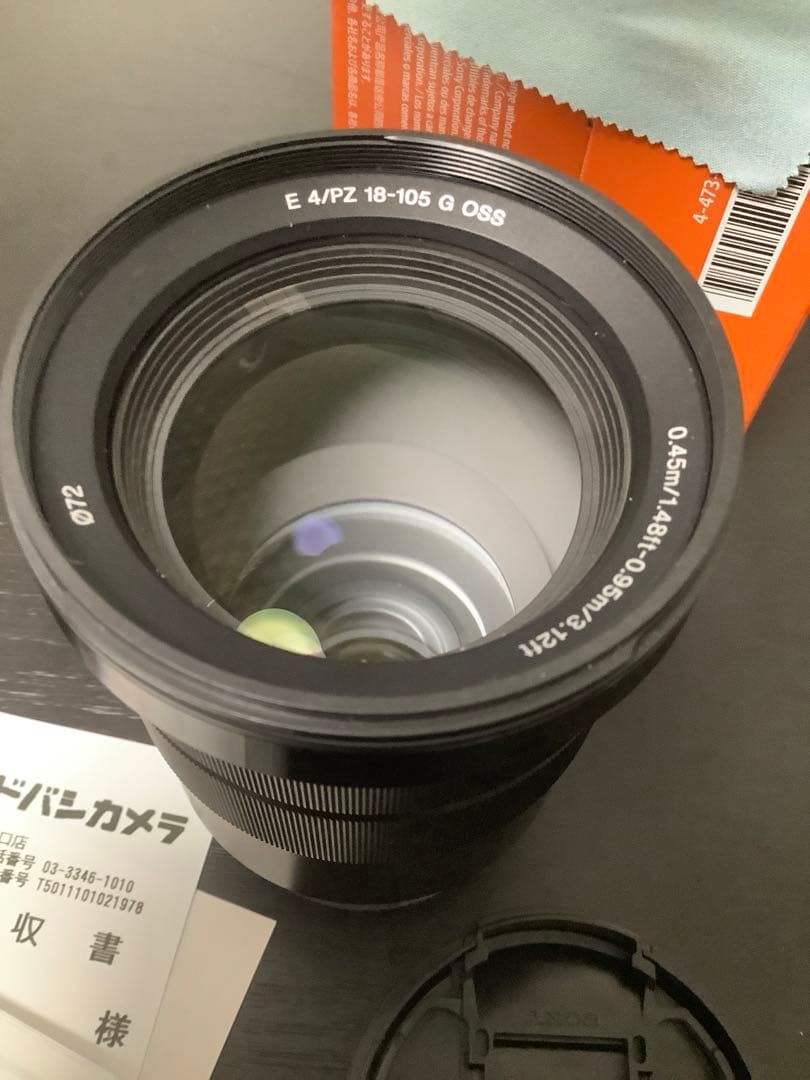 SONY E PZ 18-105mm F4 G OSS フード付き(保証期間内)