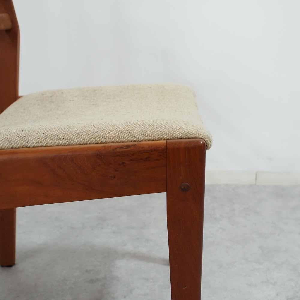 70s 80s ビンテージ チーク材 ダイニングチェア F ZR24084