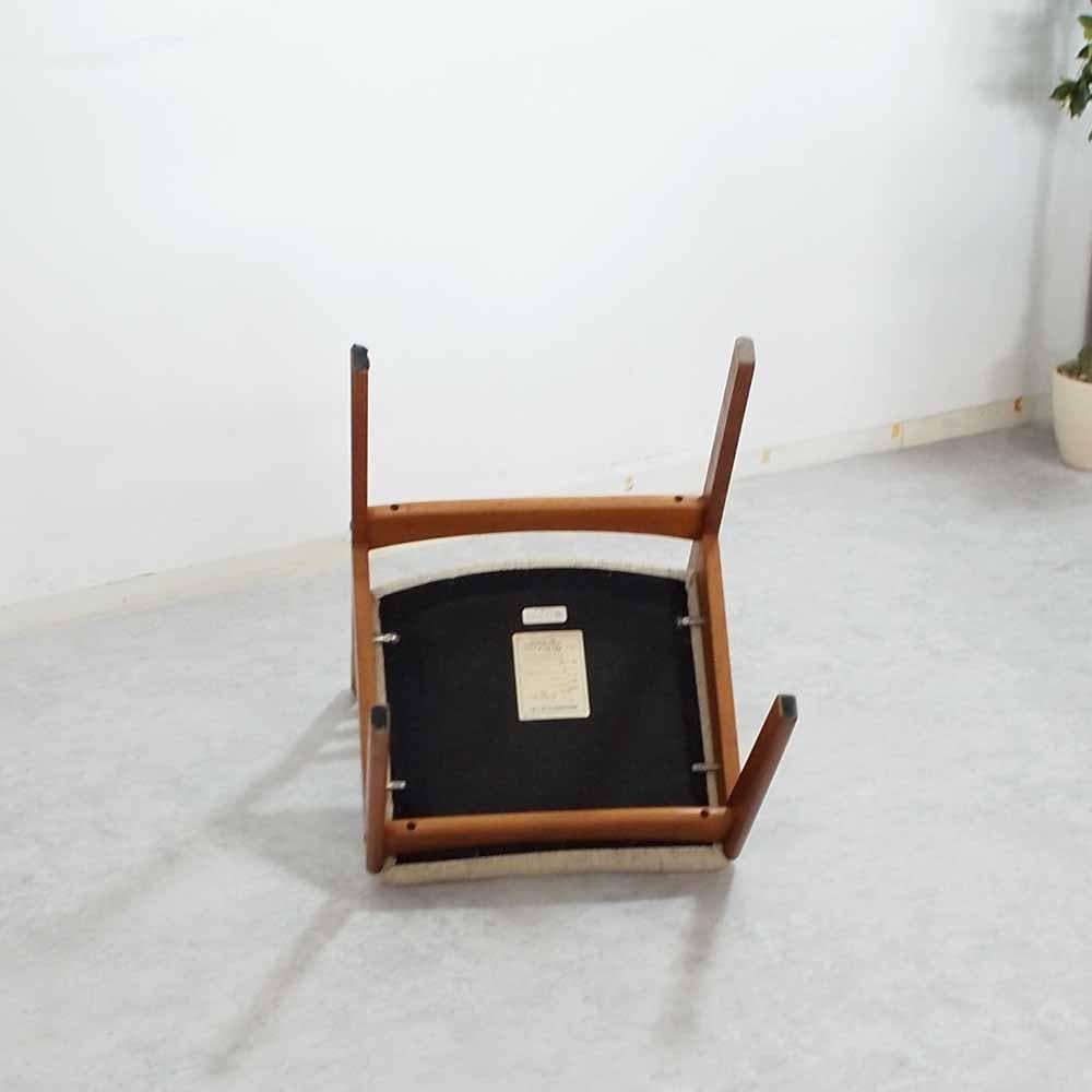 70s 80s ビンテージ チーク材 ダイニングチェア F ZR24084