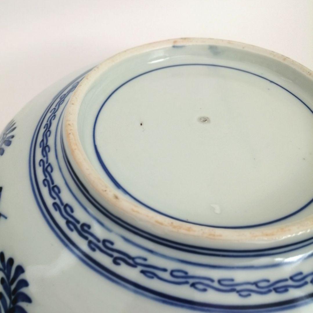 明治前期　色絵　花籠　龍と鳳凰　唐花　蝶　輪花　大鉢