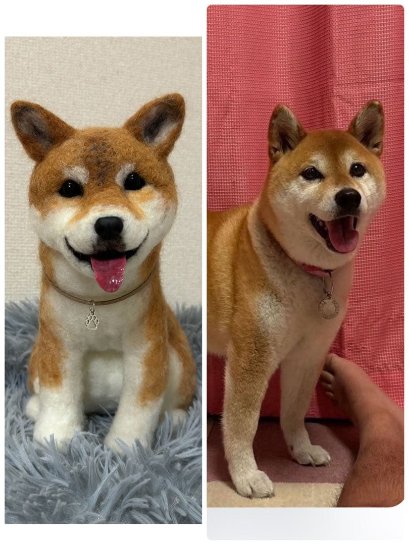 うちの子オーダー　手のひらペット　羊毛フェルト　うちの子グッズ　ペット