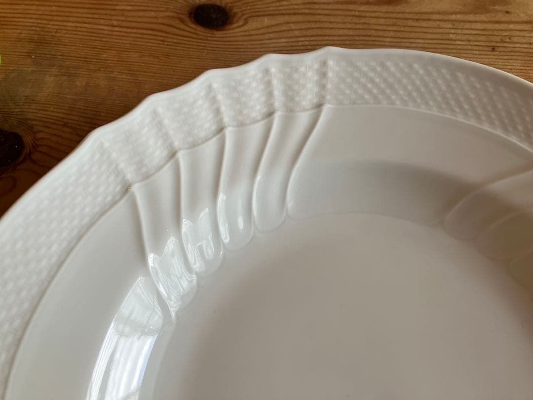 ジノリ　ベッキオホワイト　23.5スーププレート×2