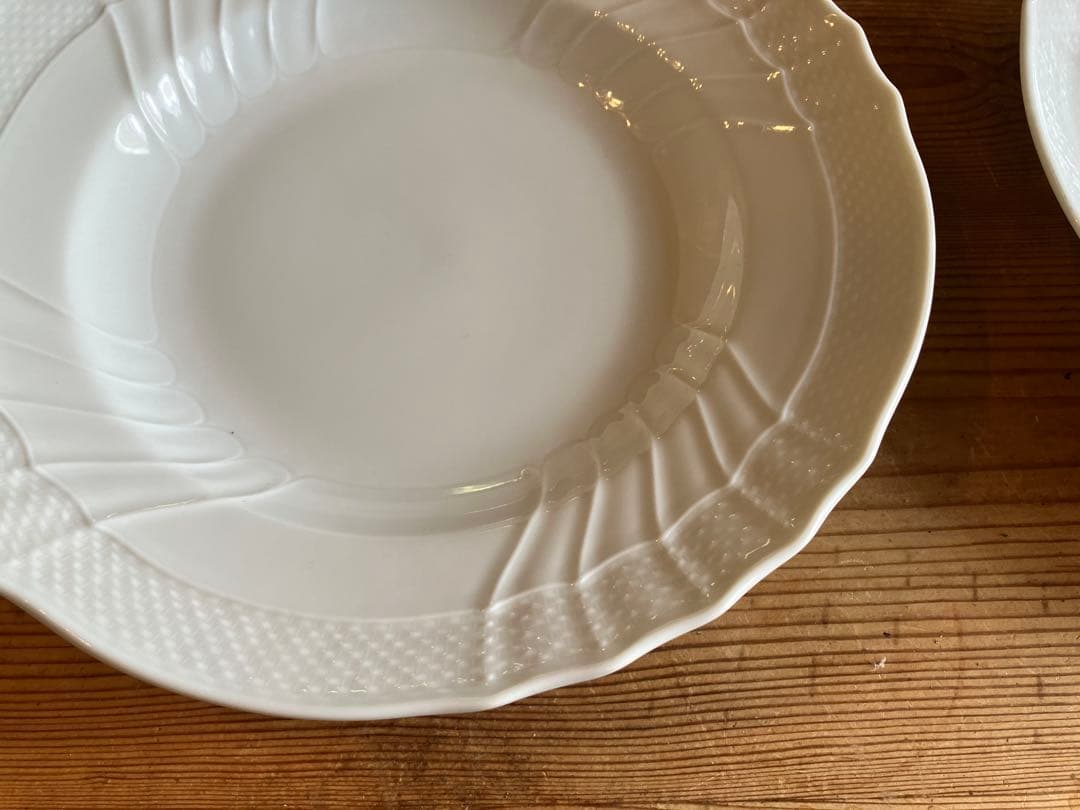 ジノリ　ベッキオホワイト　23.5スーププレート×2
