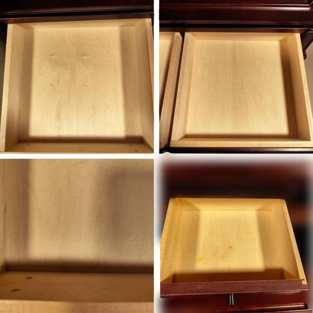 希少モデル カリモク家具 ライティングビューロー 気品ある脚付きデザイン