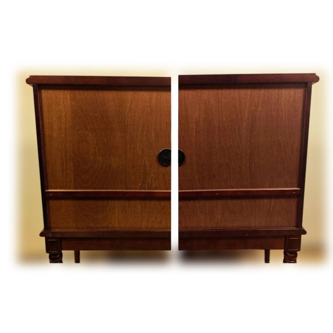 希少モデル カリモク家具 ライティングビューロー 気品ある脚付きデザイン