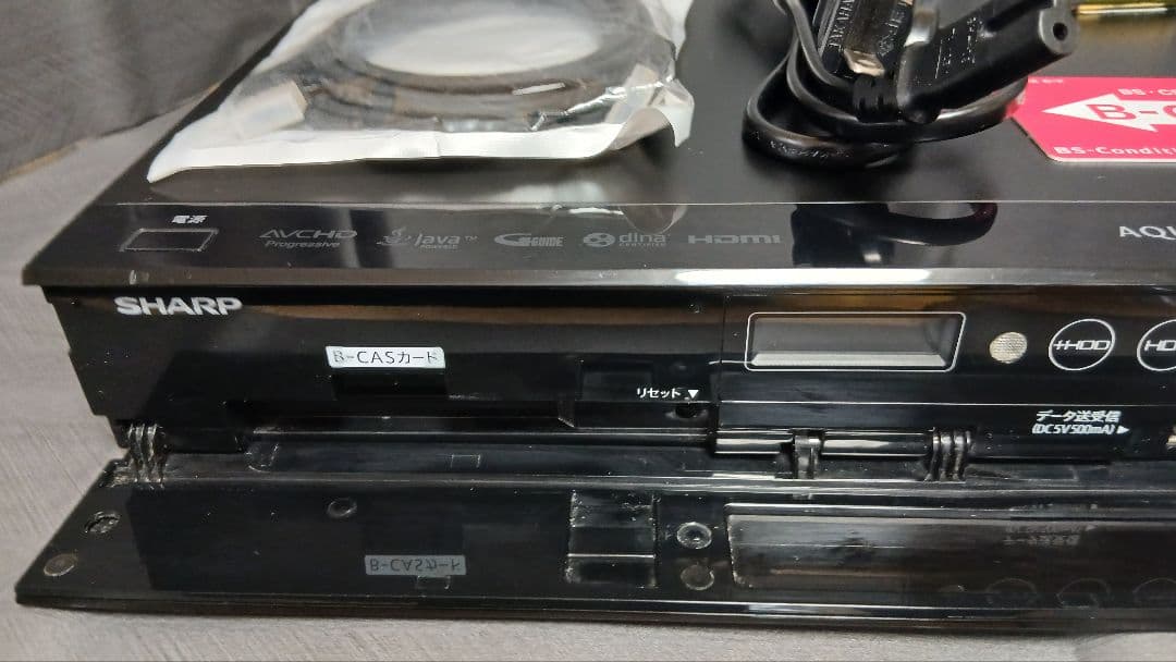 500GB シャープ AQUOS BDレコーダー☆BD-W580☆リモコン付 4