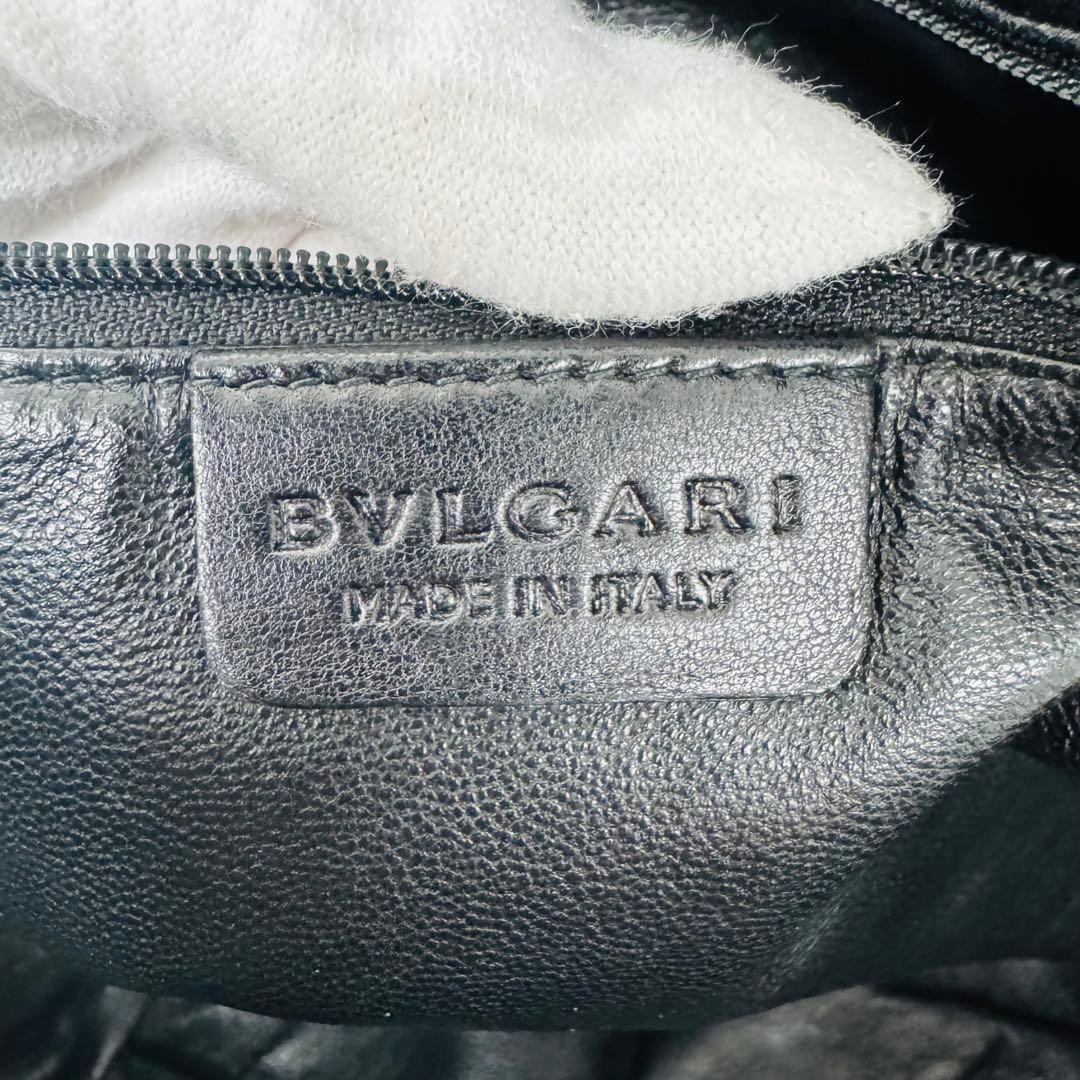 ✨BVLGARI✨ブルガリ✨ハンドバッグ✨ブラック✨レザー✨ハンドバッグ✨