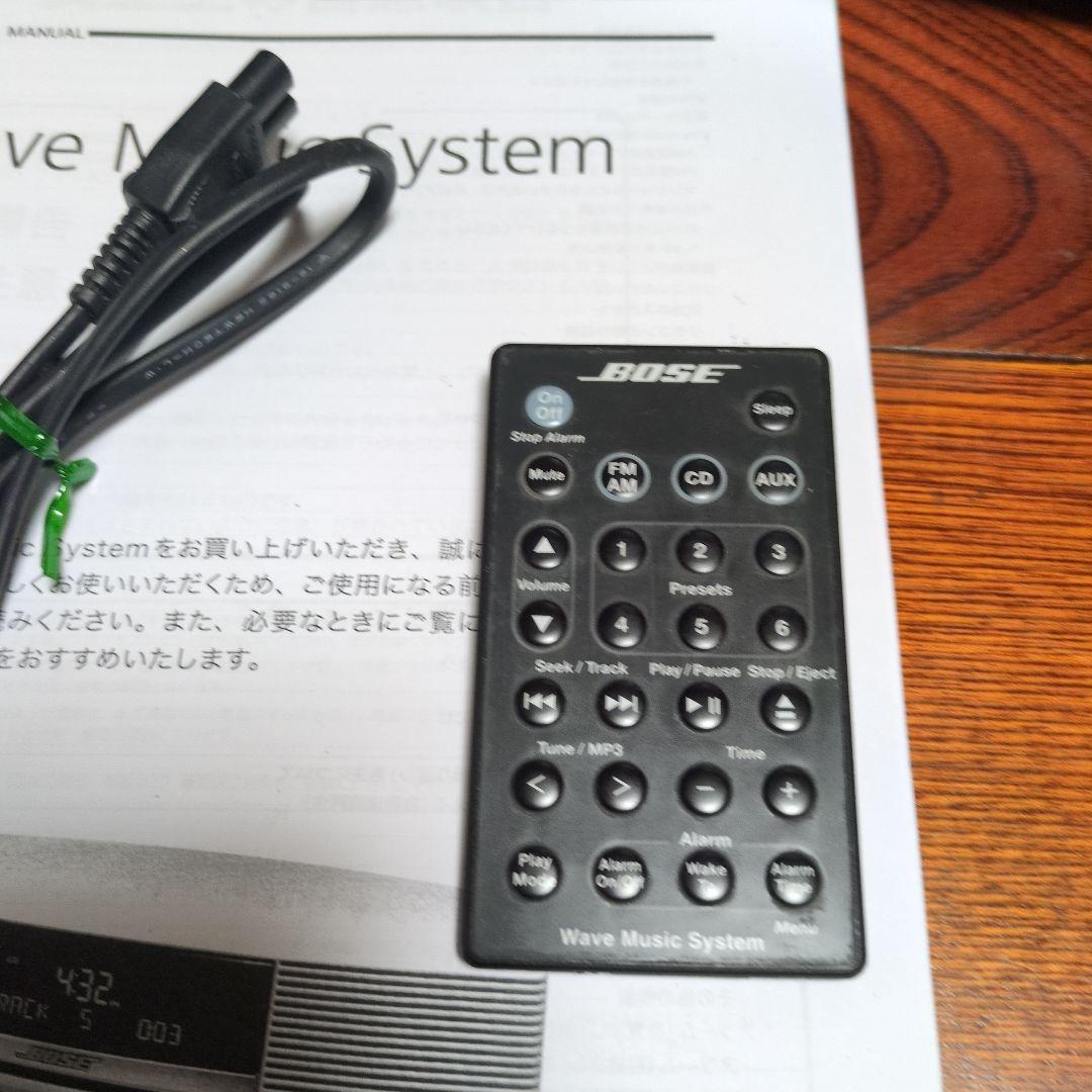 BOSE Wave Music System 動作品純正リモコン汎用コード取説