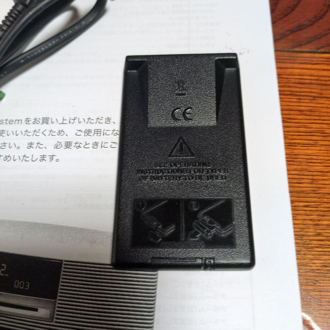 BOSE Wave Music System 動作品純正リモコン汎用コード取説