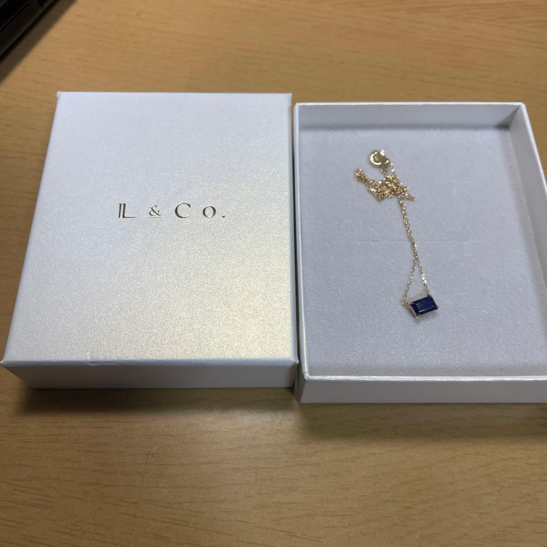 ゆ*た様 L & Co. シンプルブルーストーンネックレス