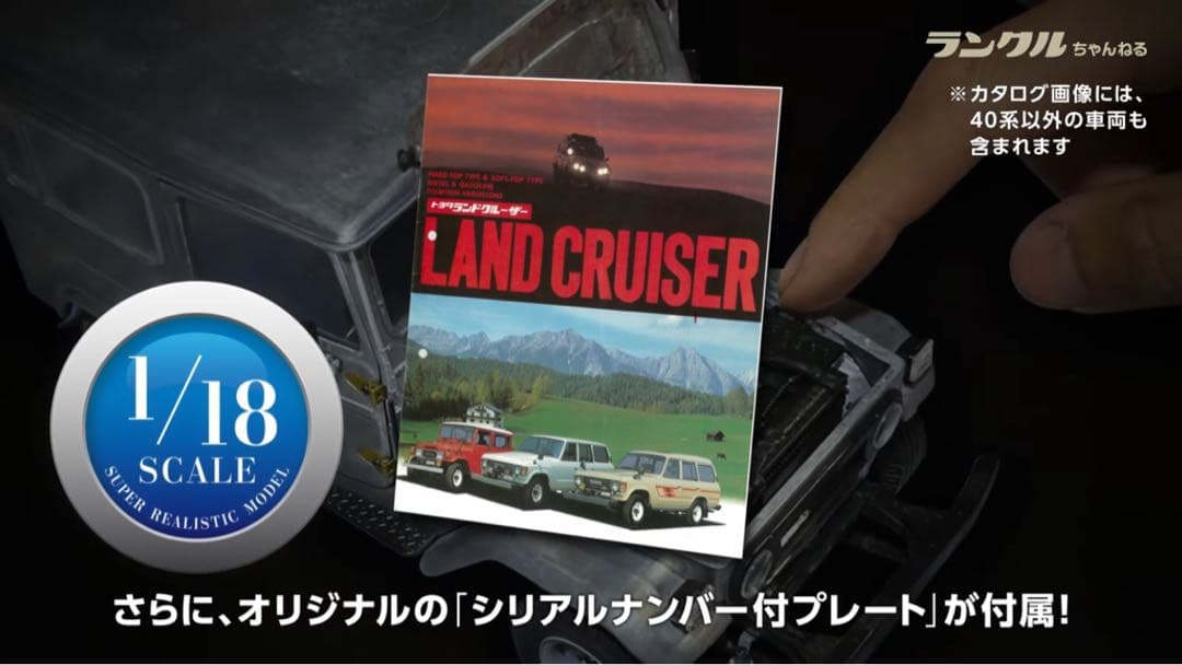 【400台限定】ランクル40 ミニカー　1/18