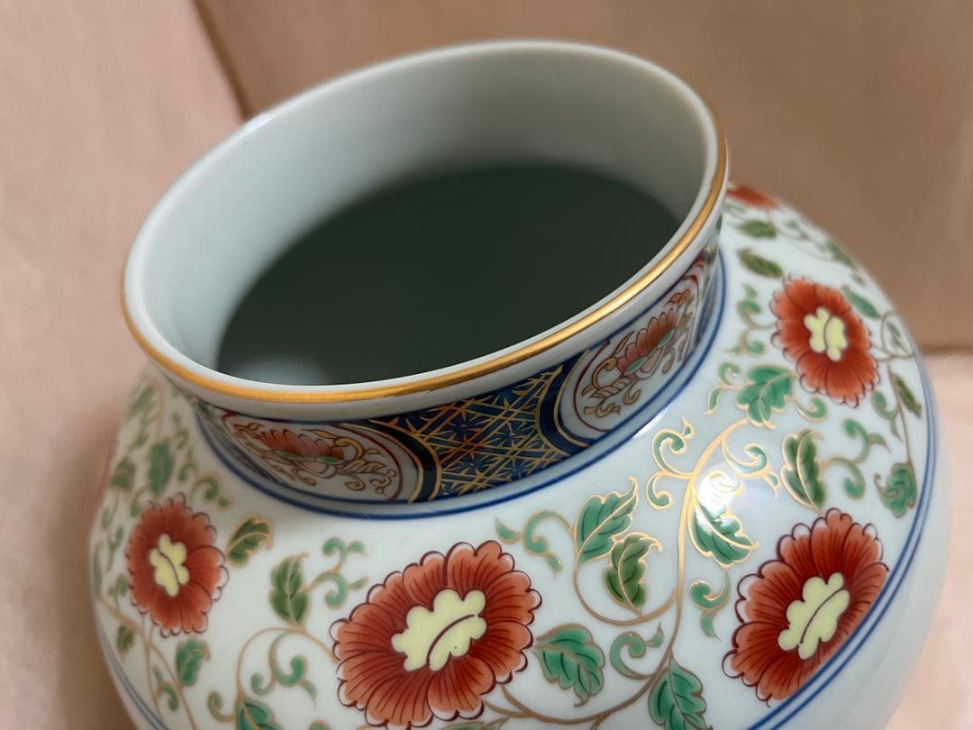 弥左エ門　芙蓉桜　壷型　花瓶