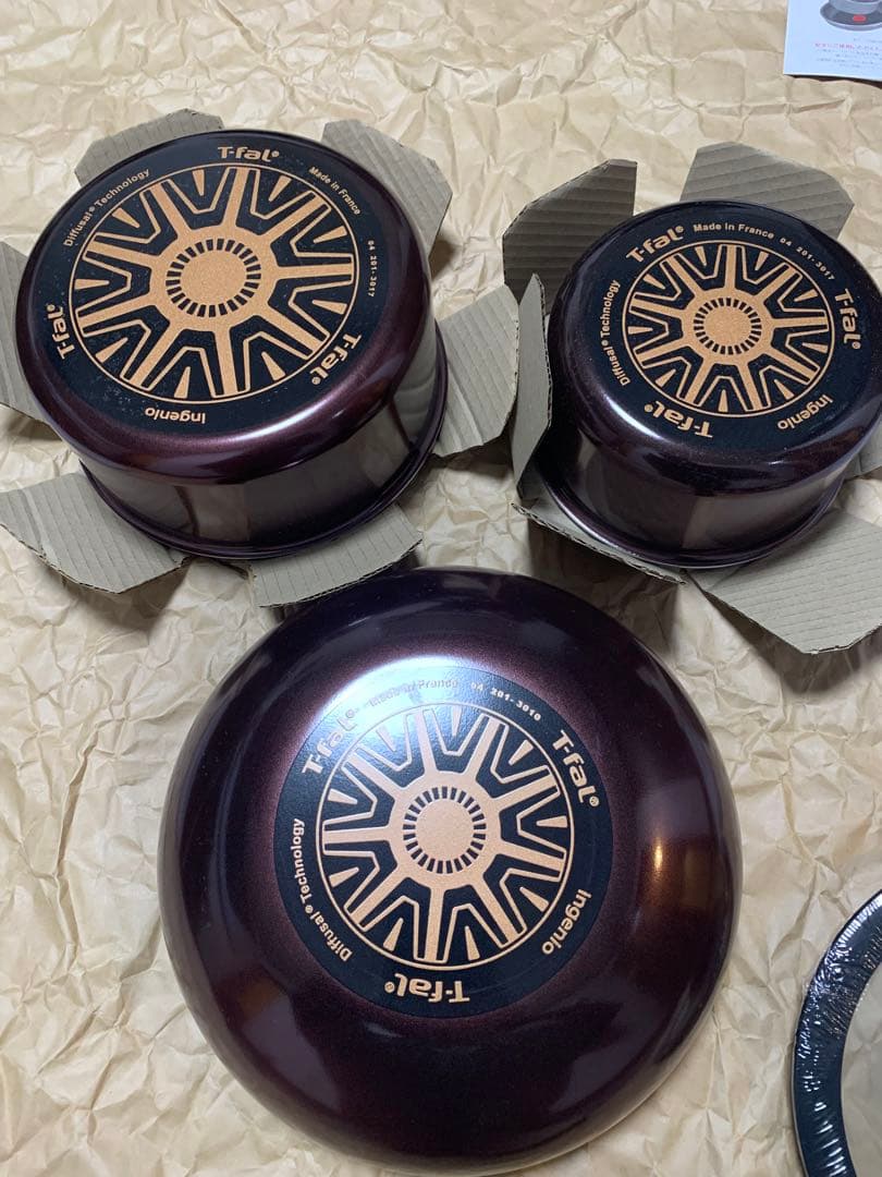 ガス火専用　ティファール　7点セット インジニオ・ネオ ノーブルレッド