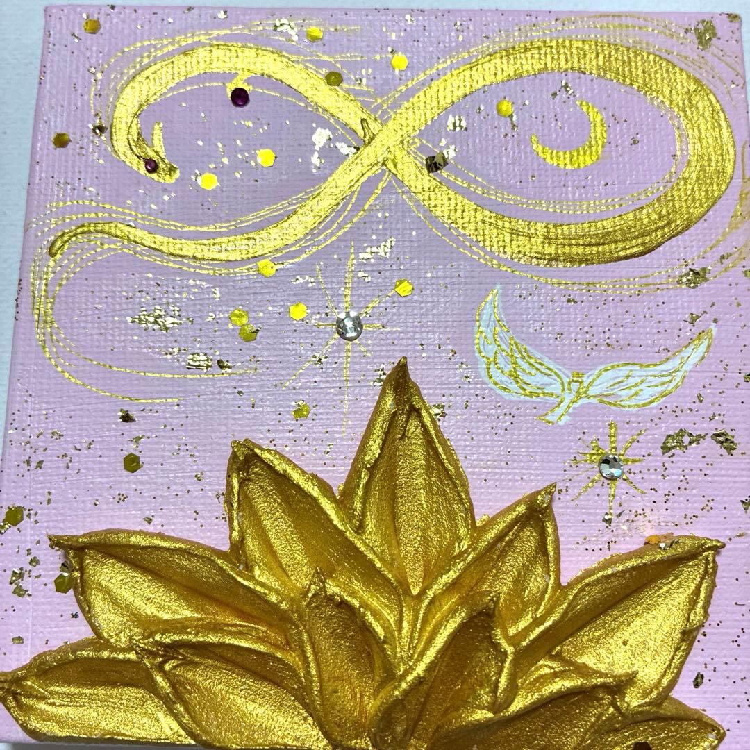 開運絵画　龍神様　龍雲　銀河　天使　宇宙のエネルギー　金箔　祈願成就　昇龍