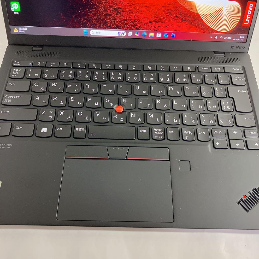 美品 ThinkPad X1 Nano/第11世代i5・2K液晶・使用極少/軽量