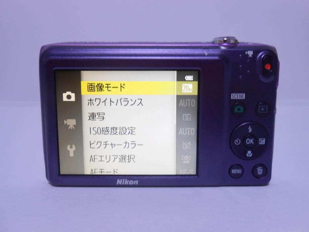 【お値下げ歓迎・極美品】　Nikon COOLPIX S3500 パープル