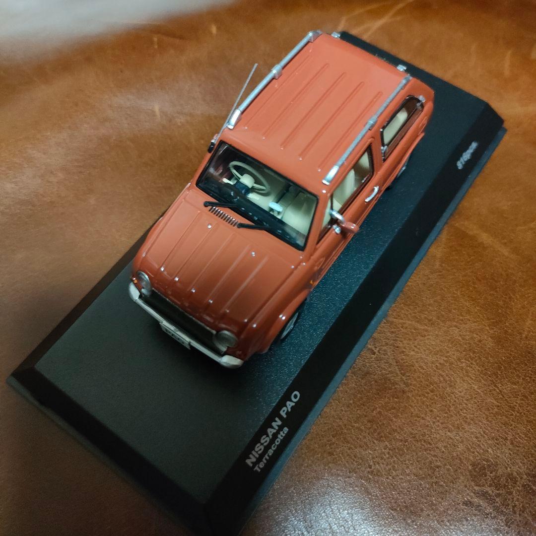 京商 日産 パオ Pao テラコッタ ミニカー 1/43