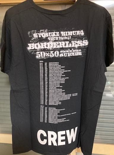 氷室京介 BORDERLESS B・Nix限定 CREWTシャツ 新品未使用品!