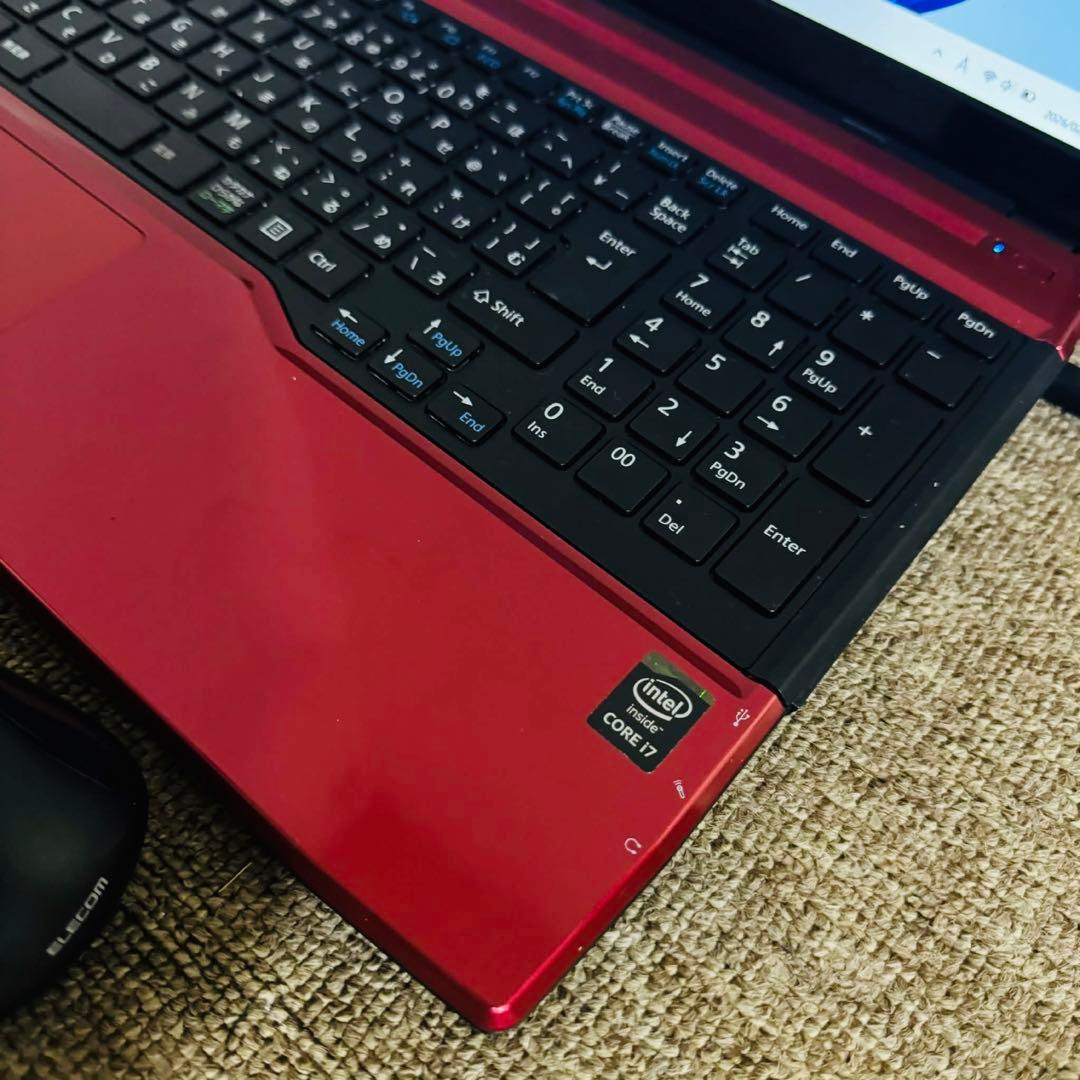 S260 富士通ノートパソコン i7メモリ8G高速Windows11オフィス付き
