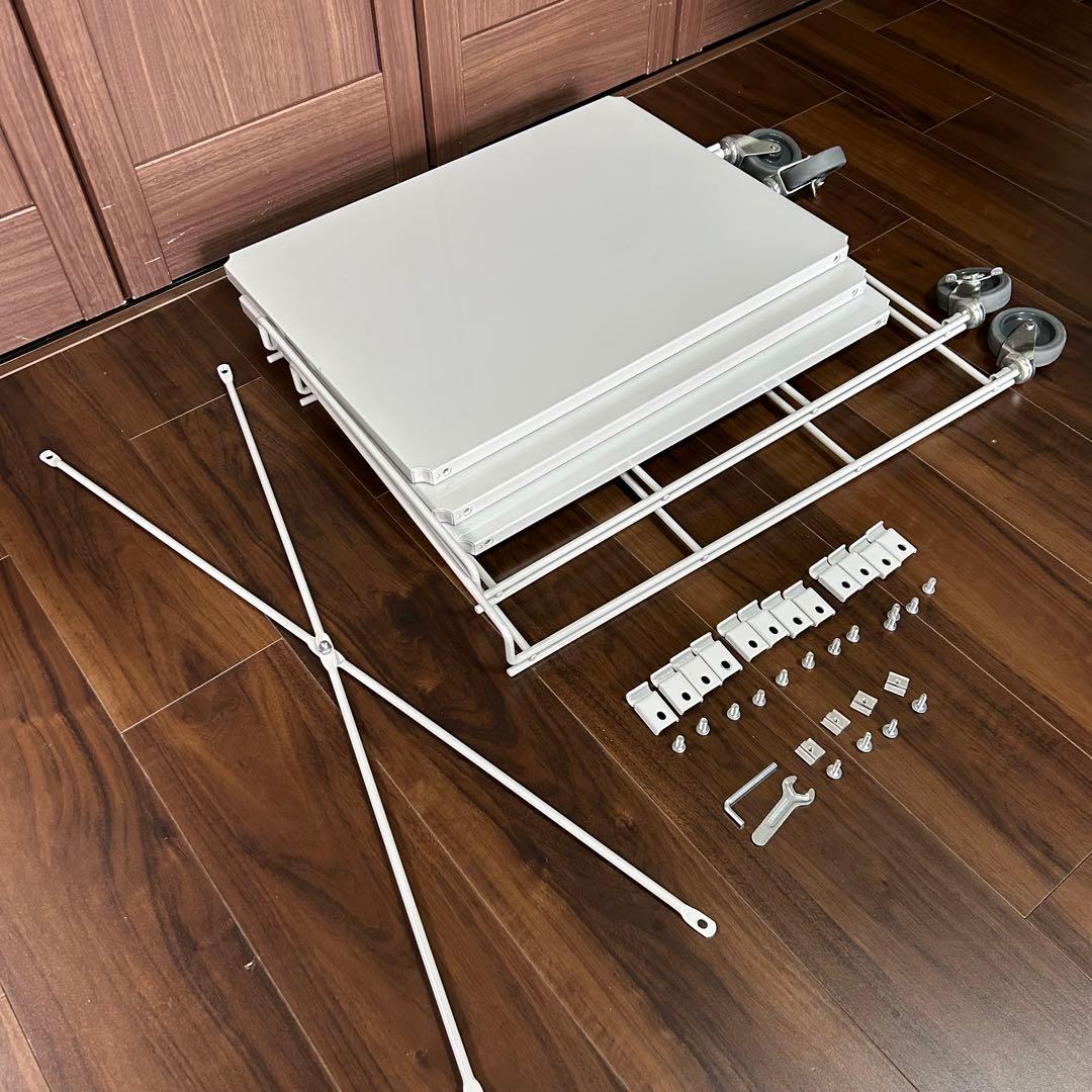Y*e様 無印良品 スチールユニットシェルフ （グレー） 廃盤スチール製ワゴン