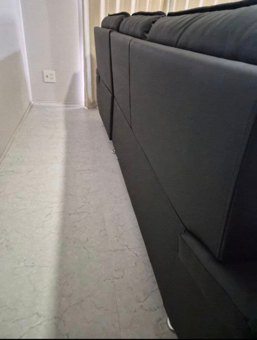 送料込み　②セット販売　早め売却希望　東京インテリア　レザー L字型ソファ