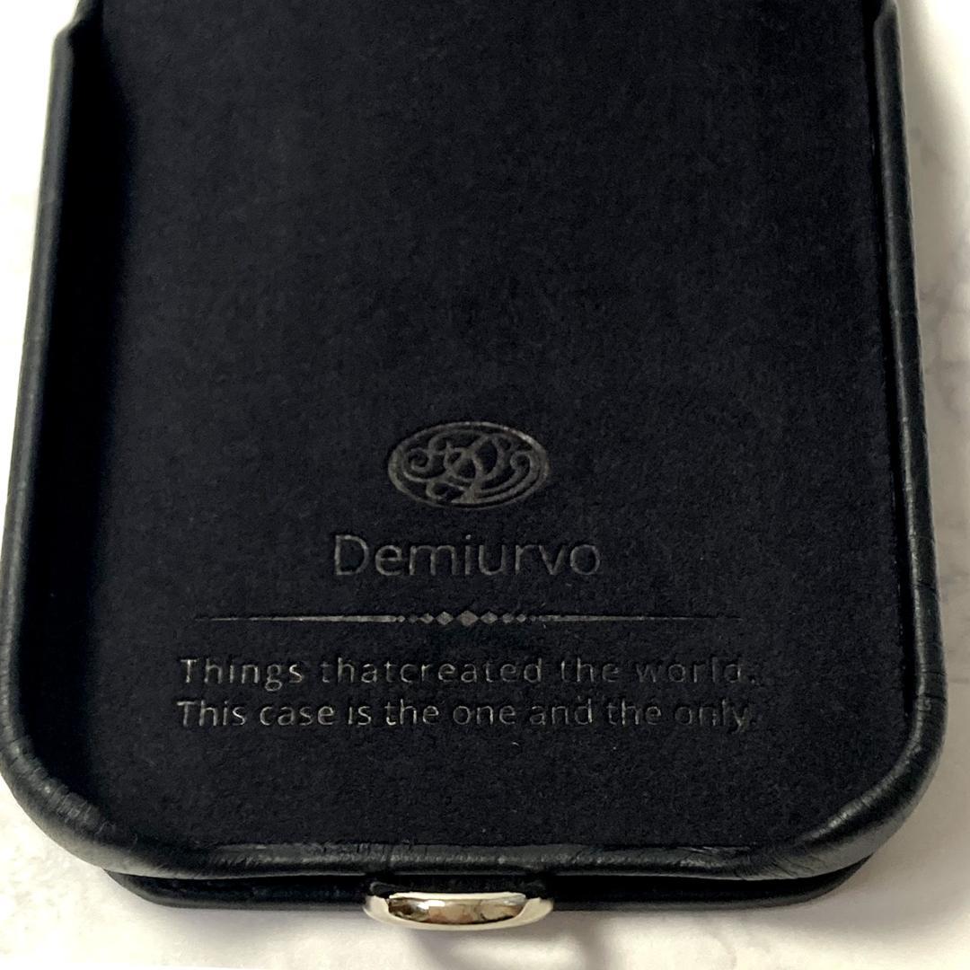 《新品》デミュウiPhone14　クロコ型レザー　本革スマホカバー　スマホケース