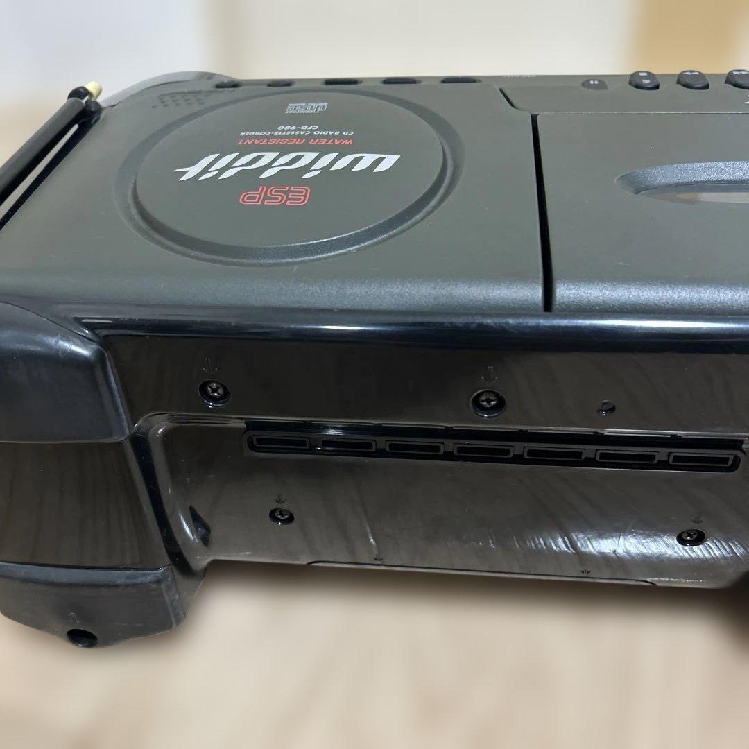 SONY CFD-980 ESPスポーツ 防水ラジオ CD カセットアダプター付
