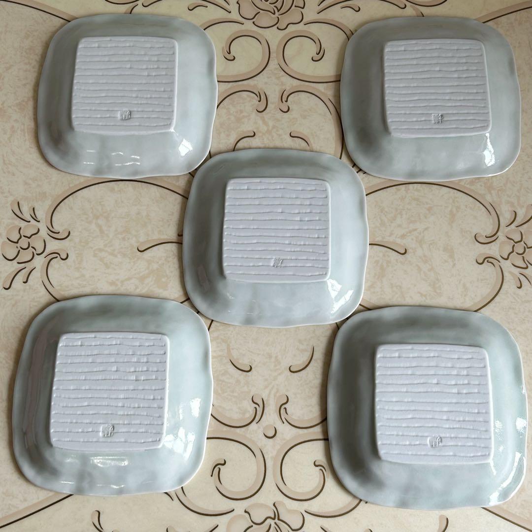 有田焼　五節句　祝い皿　銘々皿　5枚セット　お正月　ひな祭り　取り皿　染付色絵