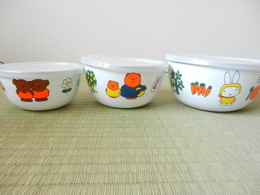 ★ miffy ミッフィー　ミキシングボール　3個セット　富士ホーロー 料理 ★